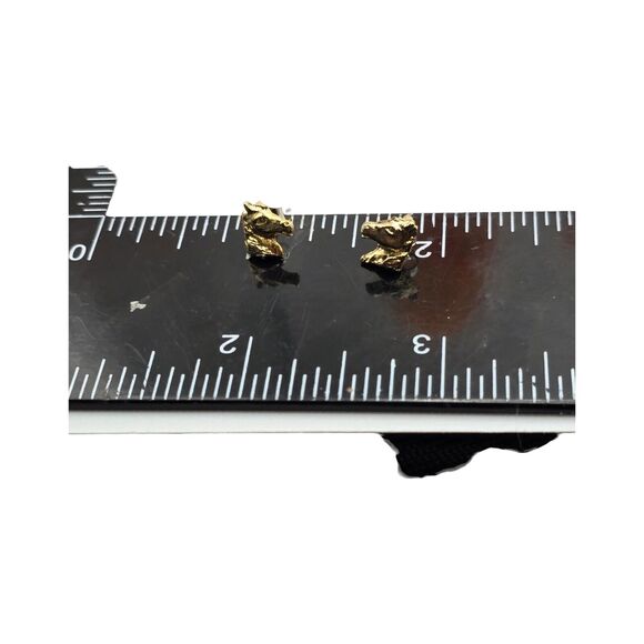 Pierced Dainty Horse Face Earrings Minimalist Small Studs Gold Tone Western - Picture 5 of 9